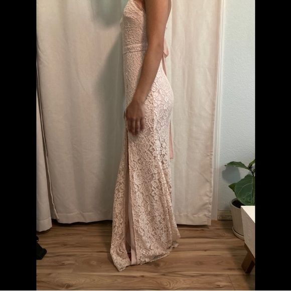 MANIJU - Blush Lace Dress - Picture 3 of 5